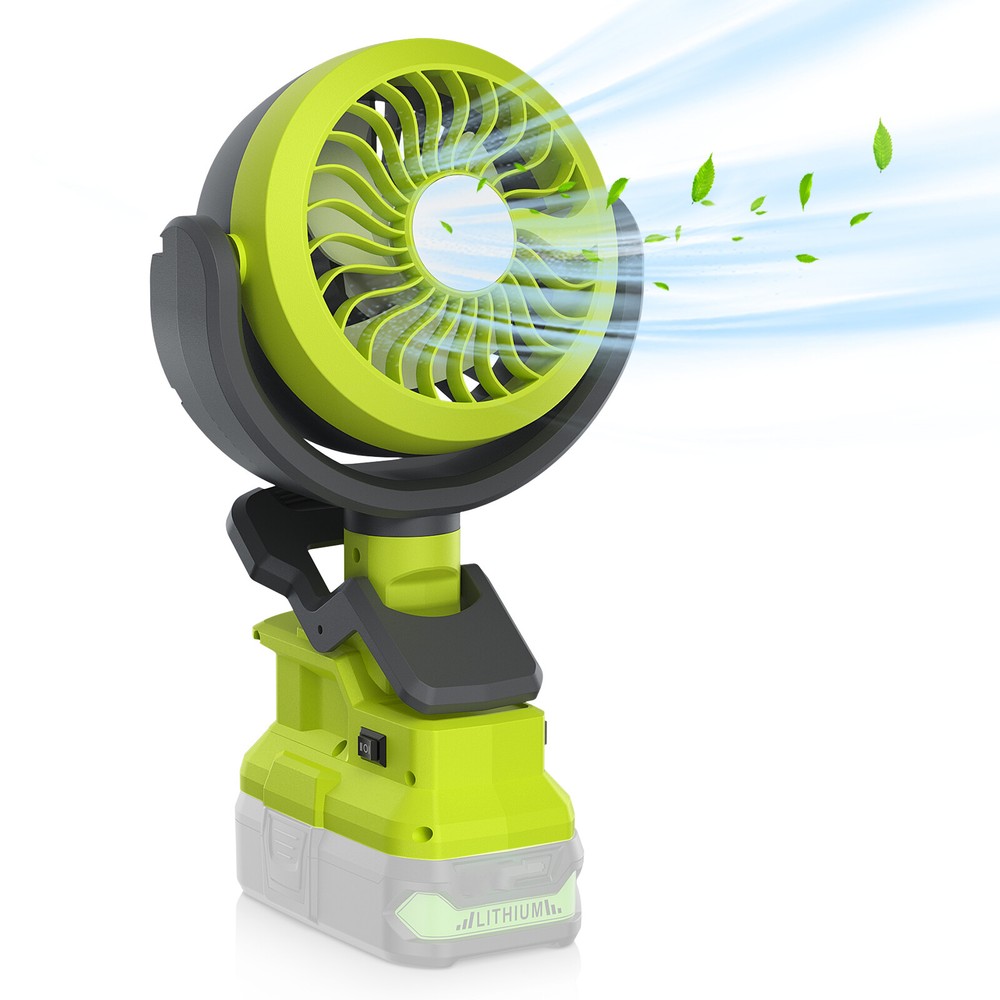 Cordless Fan Camping Fan for Ryobi ONE PLUS 18V Li-ion Ni-CD Ni-MH Battery