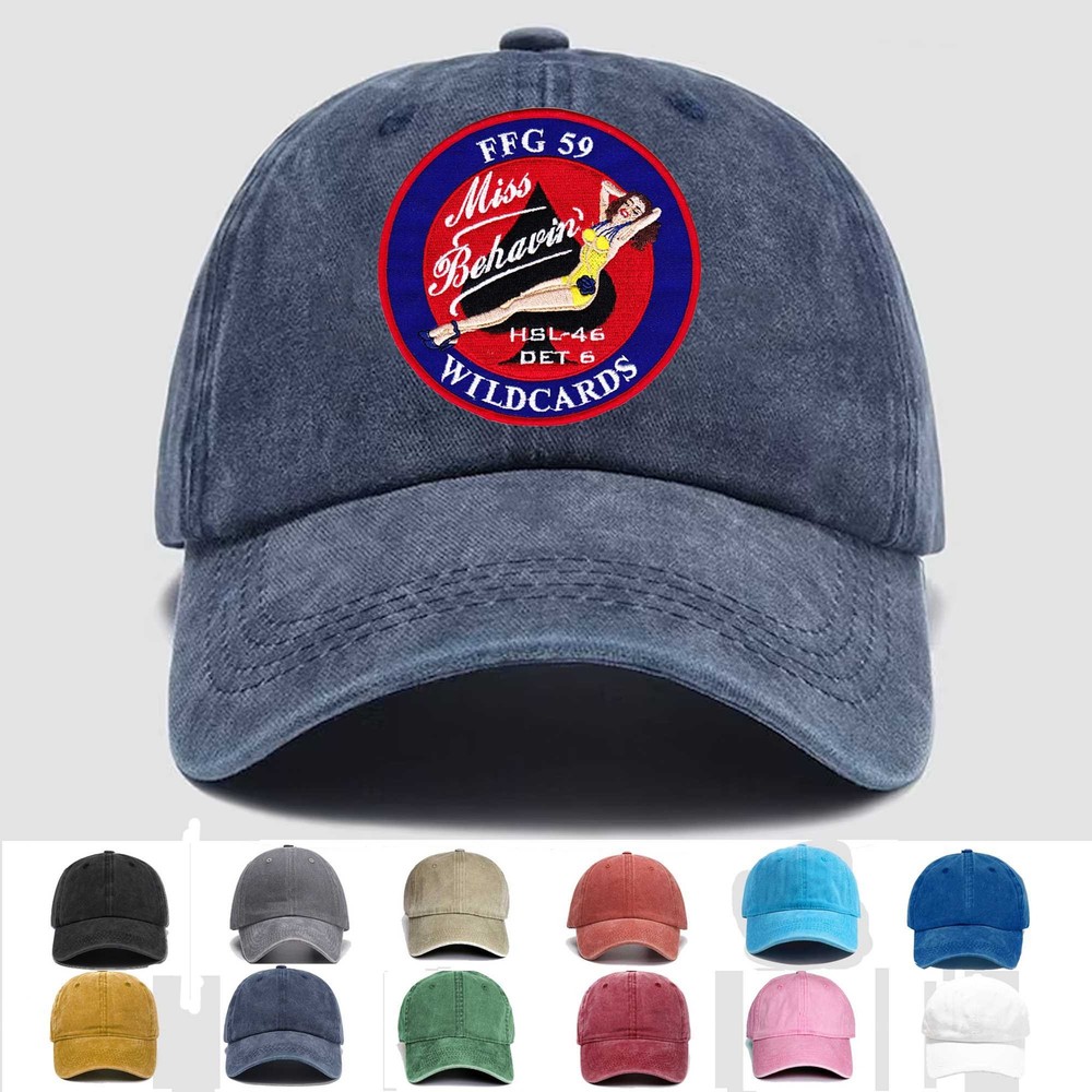 Custom Personalization Embroidered Hat HSL-46 Det 6 - Miss Behavin Wildcards