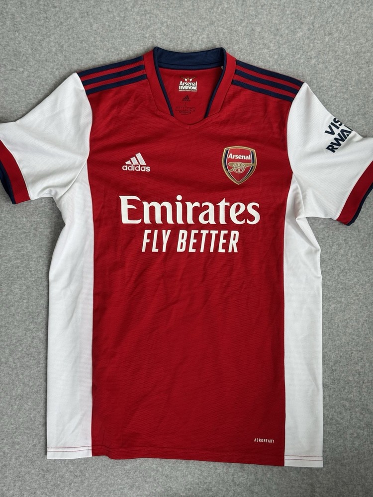 Arsenal FC 2021/2022 Home Jersey Official Product Adidas Aeroready Red Sz Large