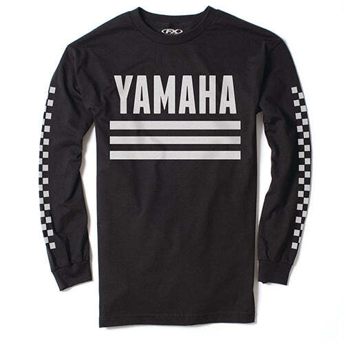 Yamaha Racer Black Long Sleeve T-Shirt XXL by Factory Effex  
