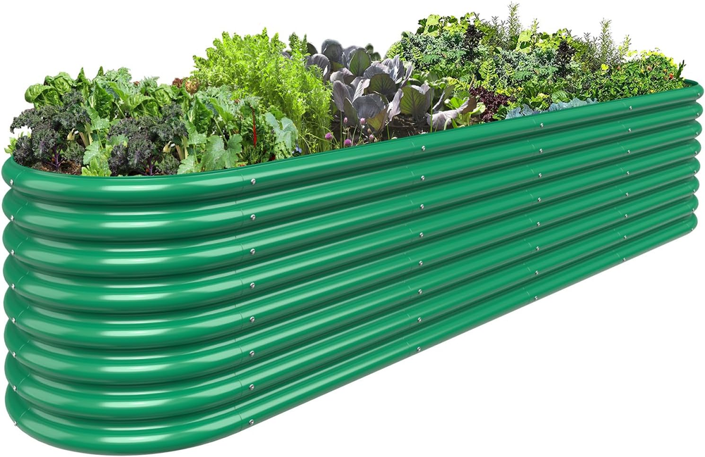 9FT(L)×2FT(W)×2FT(H) Raised Garden Bed Outdoor, 9 in 1 Adjustable Raised Gard...