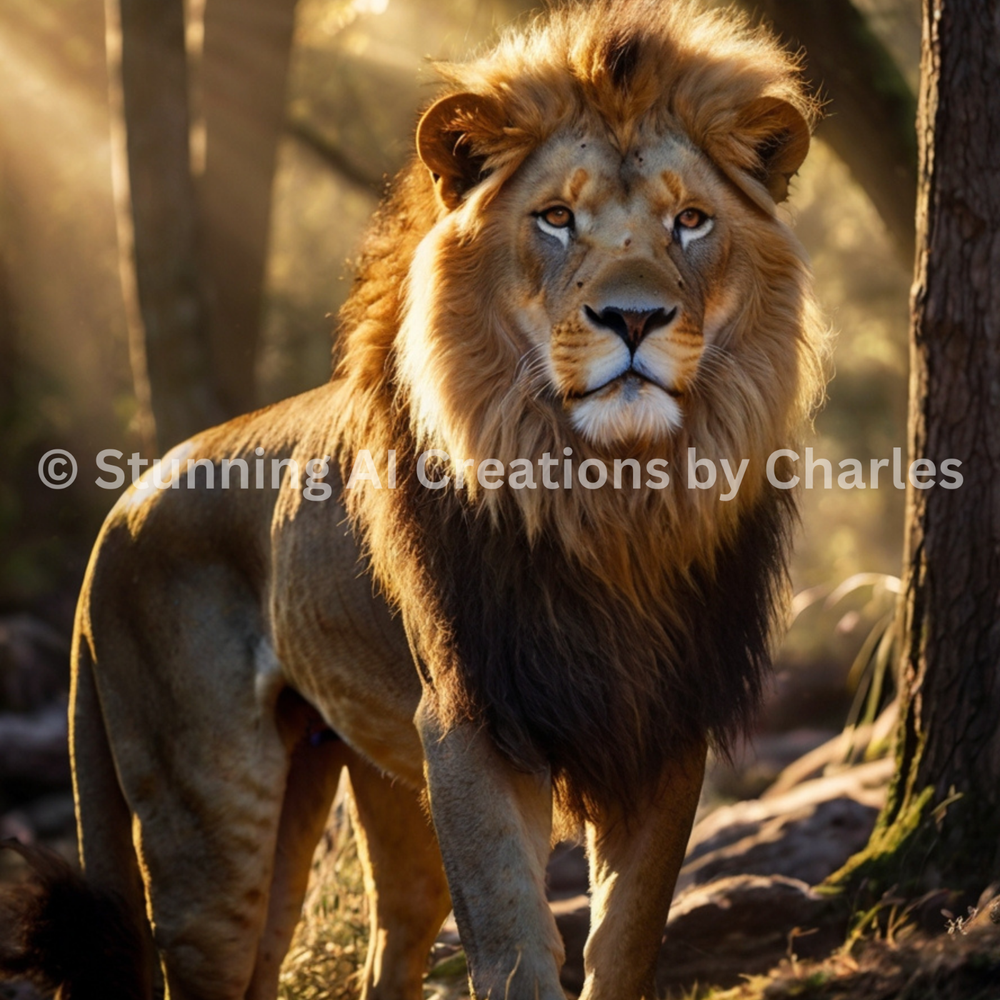 High-Resolution Lion Digital Image for Wallpaper Backgrounds, Photos, Pics, and Stunning Wall Art
