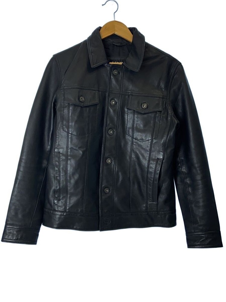 Haruf Leather Jacket Blouson/M/Sheep Leather/Blk 3407
