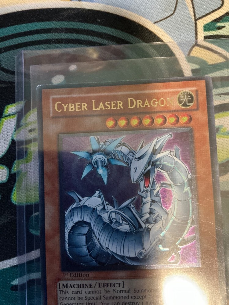 Cyber Laser Dragon UTR SOI-EN007 1st Edition Shadow of Infinity Rare-image