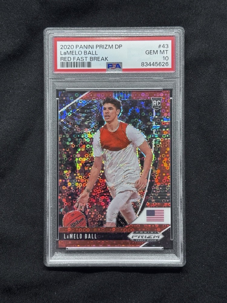 LaMelo Ball 2020-21 Panini Prizm Red Fastbreak #/125 PSA 10 Gem Mint
