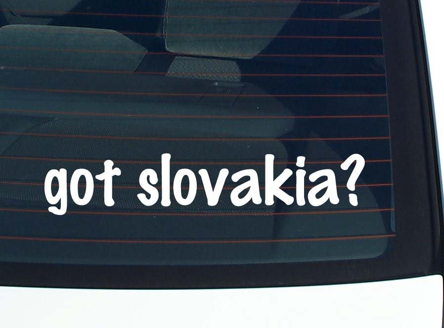 Slovakia Pride Car Decal Funny Vinyl Bumper Sticker Window Joke