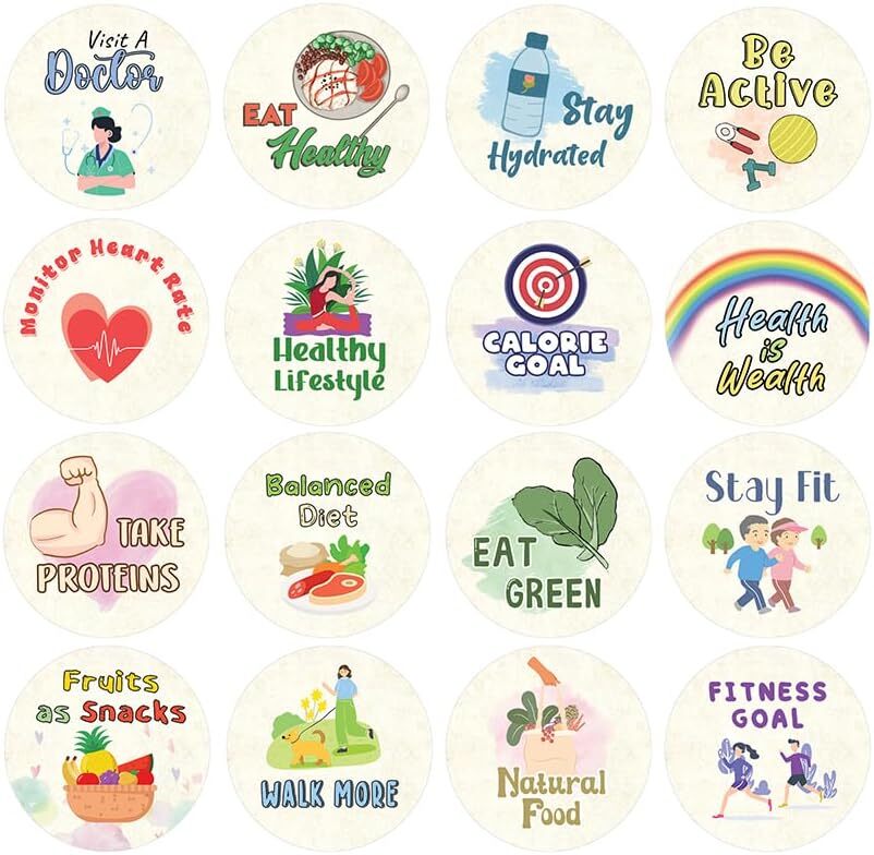 Healthy Diet Stickers (20 Sets X 16 Designs)