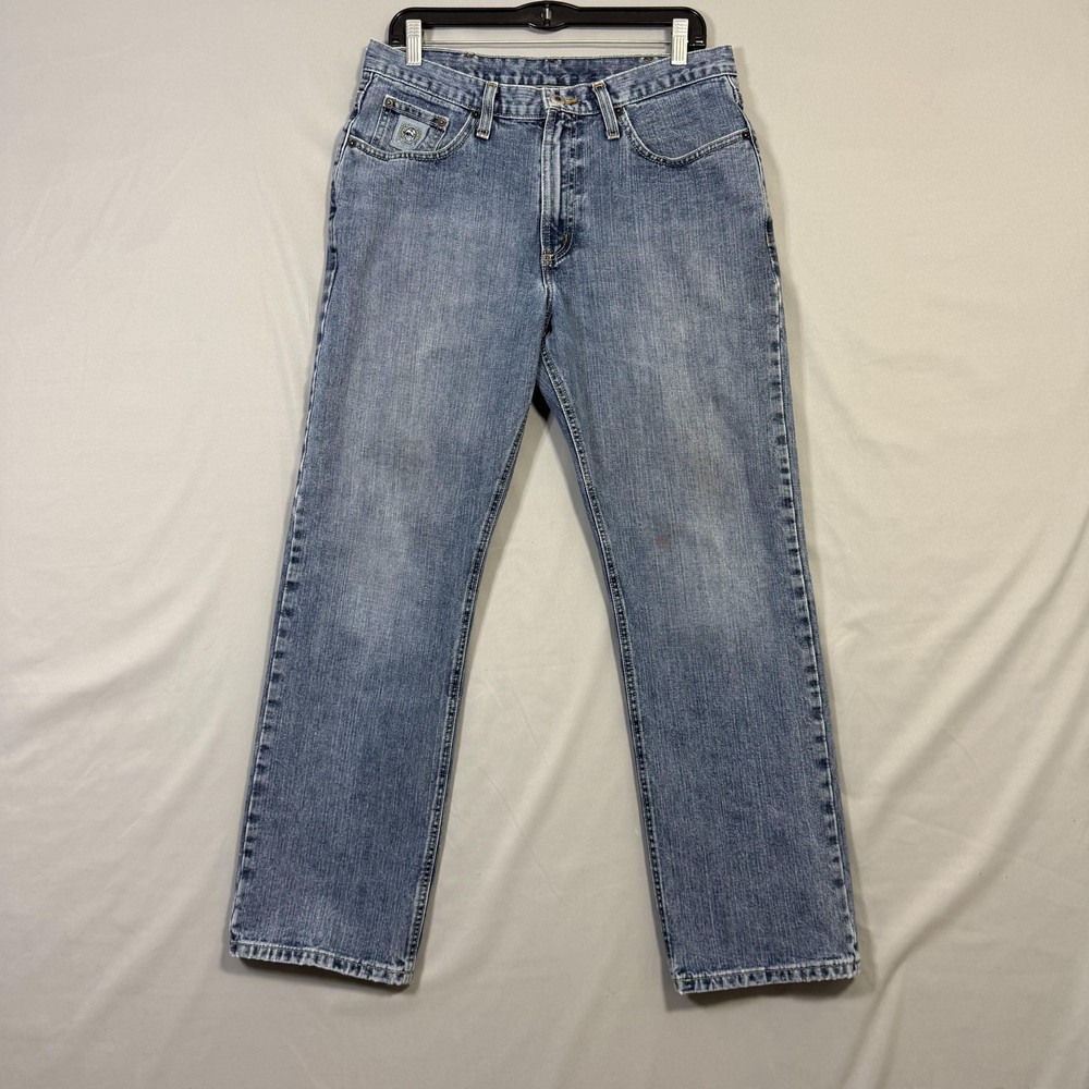 Cinch Jeans Mens 32x30 Blue Relaxed Fit Western Denim Straight Leg Mid Rise