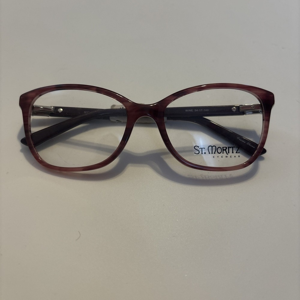 St. Moritz Eyewear Frames Sydney Wine 54-17-140