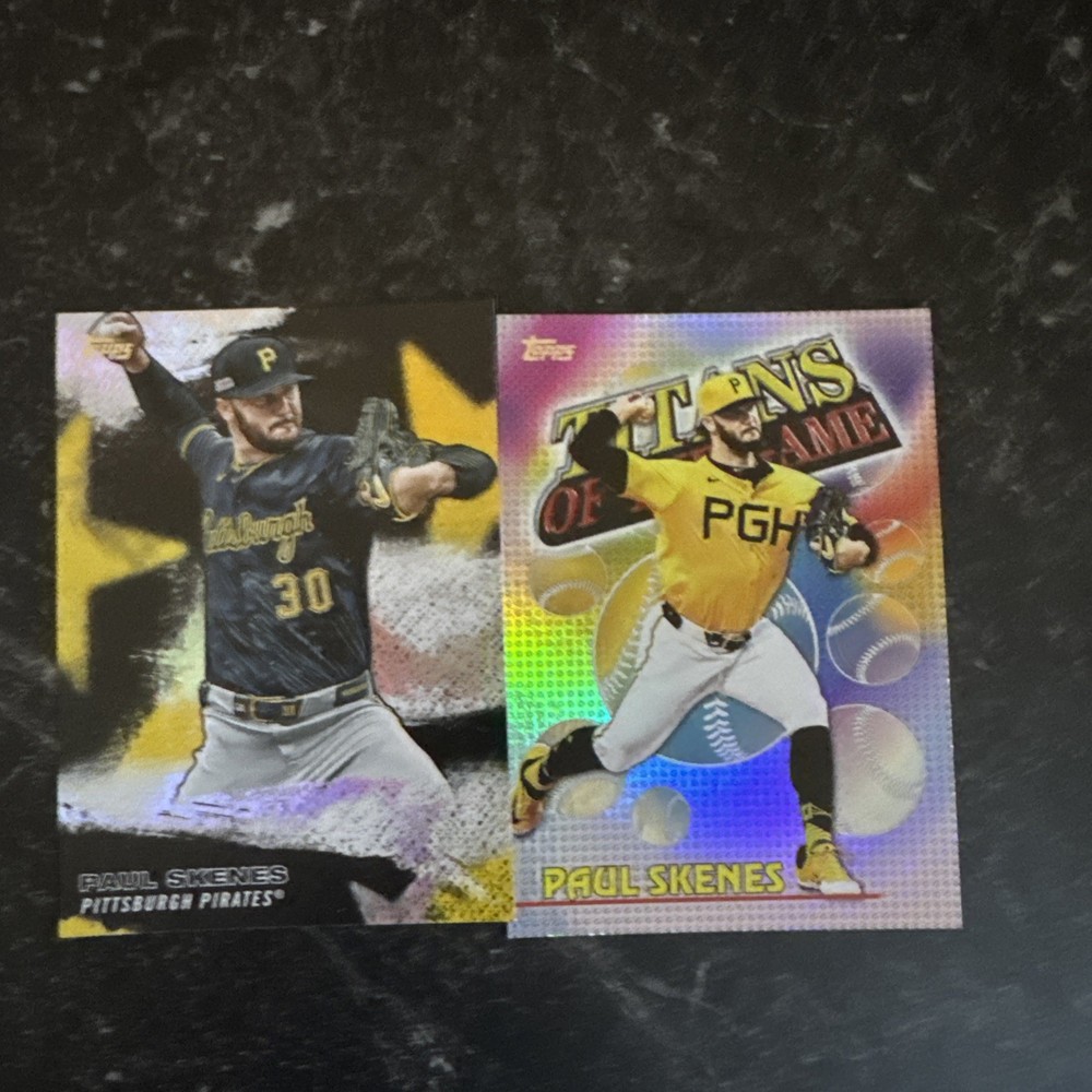 2026 Topps Paul Skenes Titans Of The Game & Stars Of MLB 2 card lot