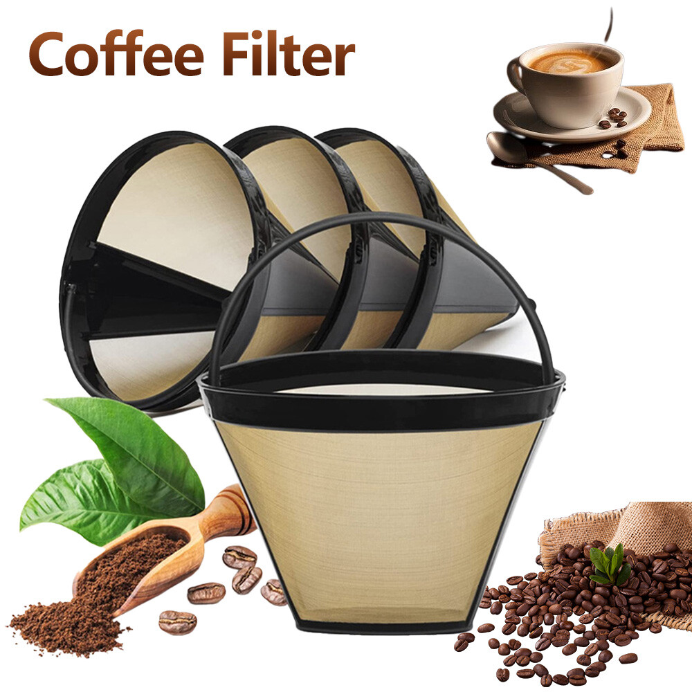 Eco-friendly #4 reusable cone coffee filter for Cuisinart & Black & Decker brewers