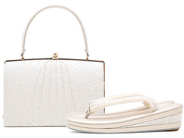 Zori Bag Set Robe Decollete E Silver LL Size Yume Clothes Made in Japan Luxury