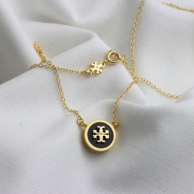 Tory Burch KIRA ENAMEL PENDANT NECKLACE
