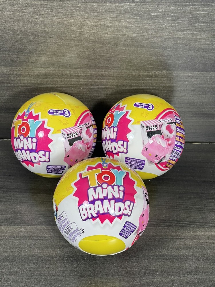 Lot of 3 Zuru Toy Mini Brands Frozen Moments Series 3 Unopened 5 Surprises Each