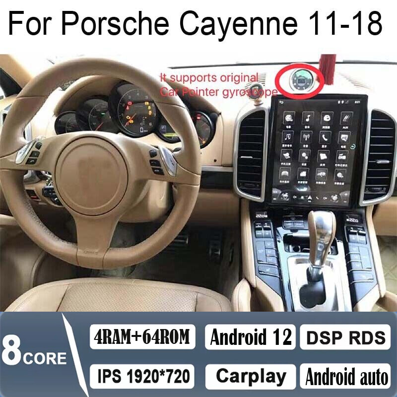 10.4 Inch Android GPS Car Stereo with CarPlay for Porsche Cayenne 2011-2018