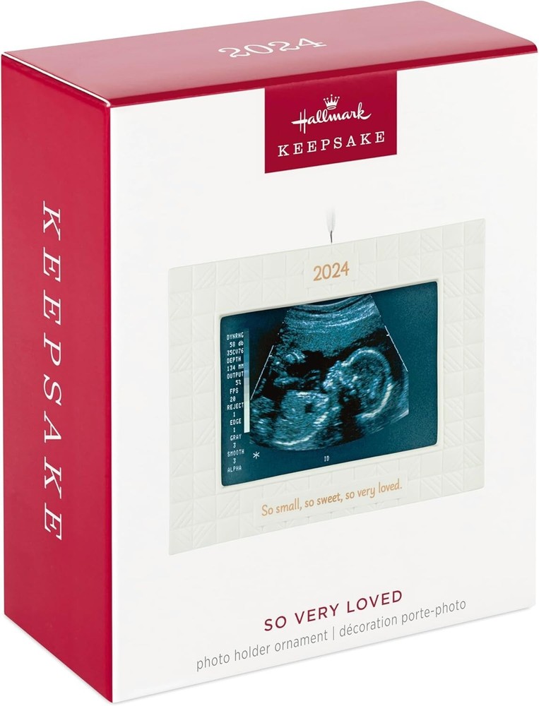 Hallmark 2024 Keepsake Christmas Ornament So Very Loved Sonogram Photo Frame New