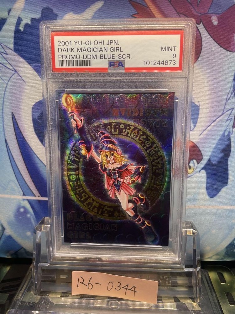 Black Magician Girl 2001 Dungeon Dice PSA 9 Blue YuGiOh Collectible Card