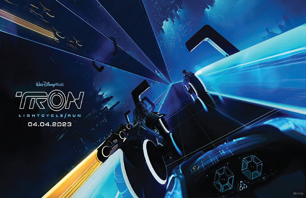 Tron LightCycle Run 13x19 Disney Satin Finish Poster Art  