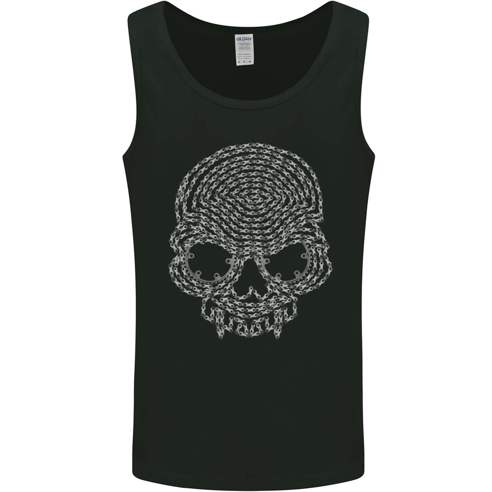 Skull of Chains Biker Motorcycle Motorbike Mens Vest Tank Top