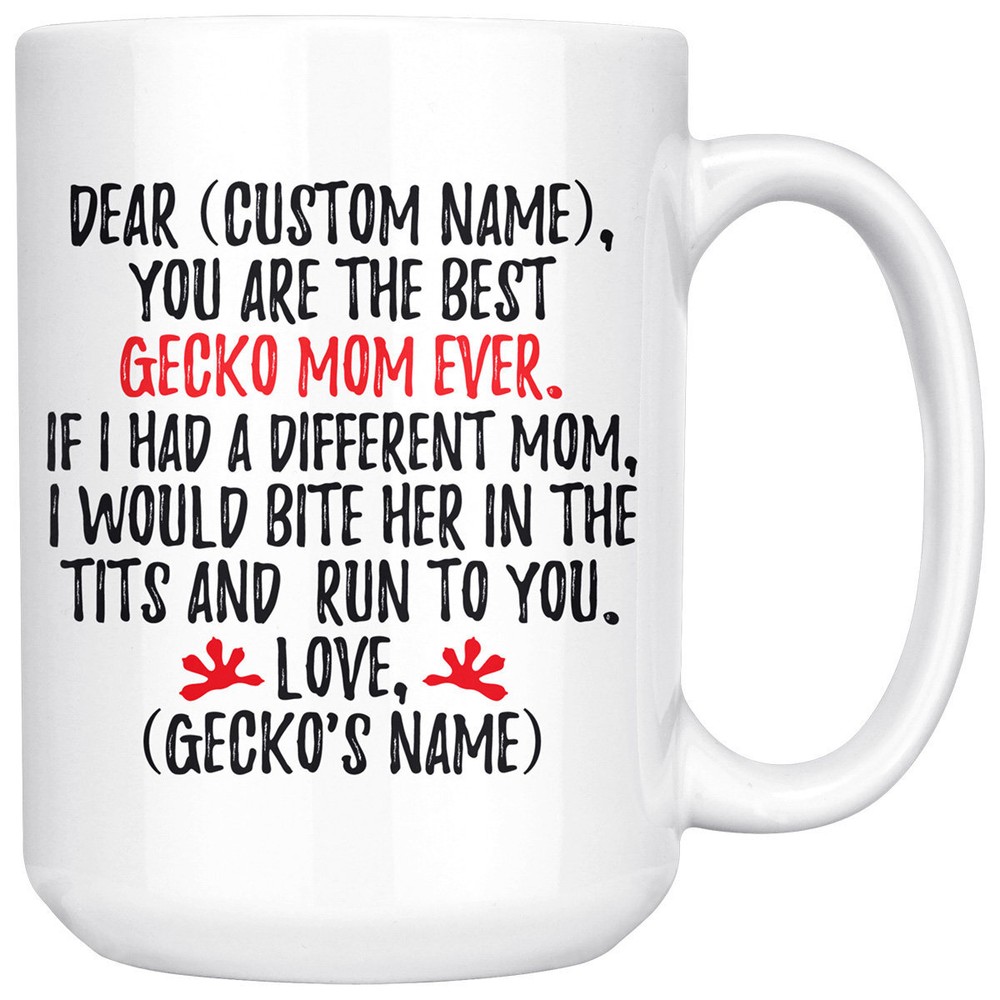 Personalized Gecko Mom Gifts Gecko Mom Mug Gecko Owner Gecko Gifts For Women