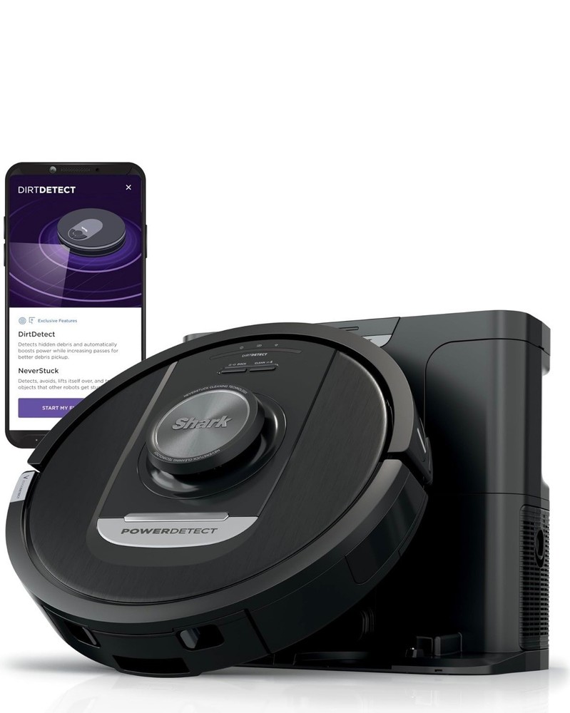 Shark Power Detect 2-in-1 Robot Vacuum & Mop w/ NeverTouch Pro Base (RV2820ZE)
