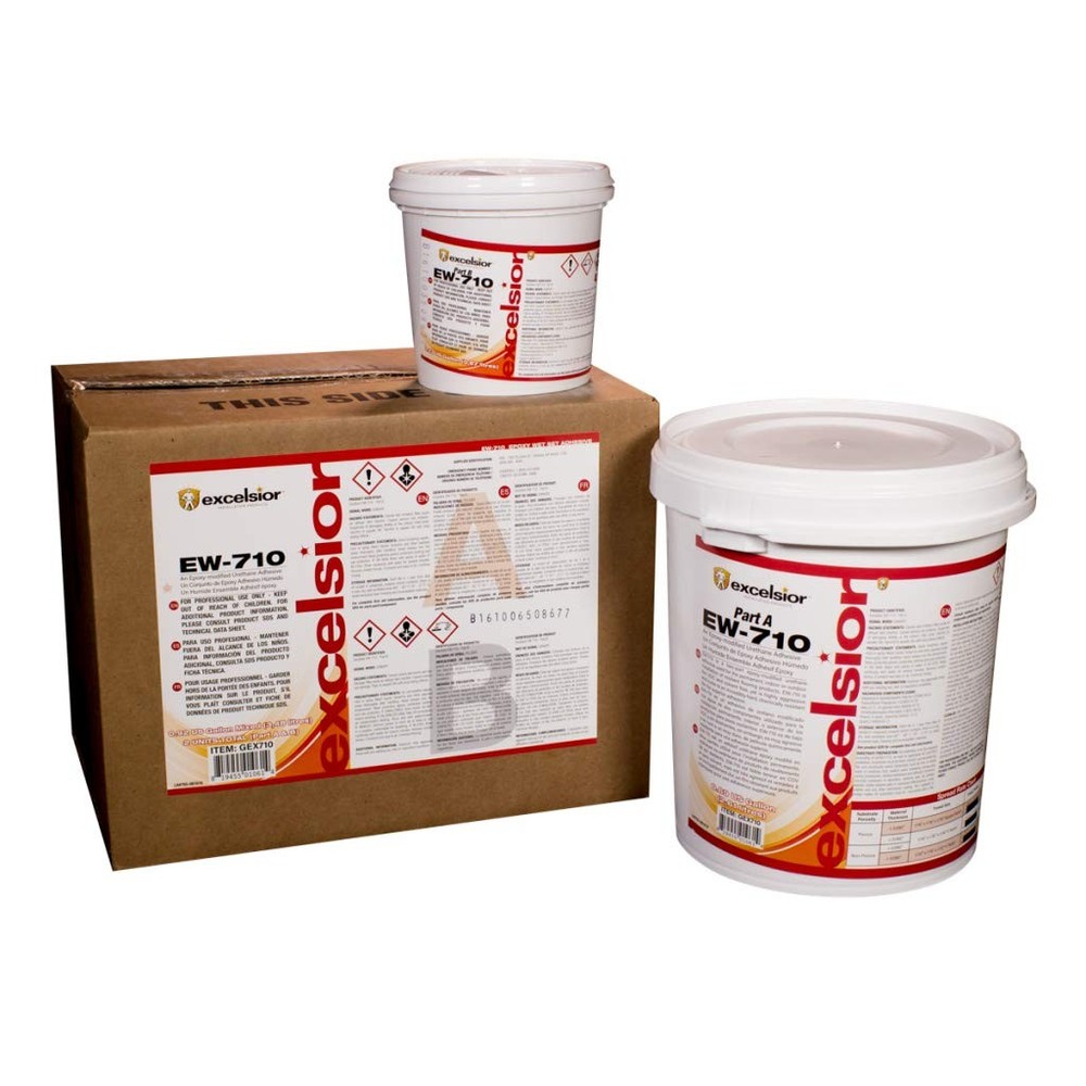 Excelsior EW-710 Epoxy Wet-Set Adhesives - Rubber, Vinyl, Quartz Flooring Adhes