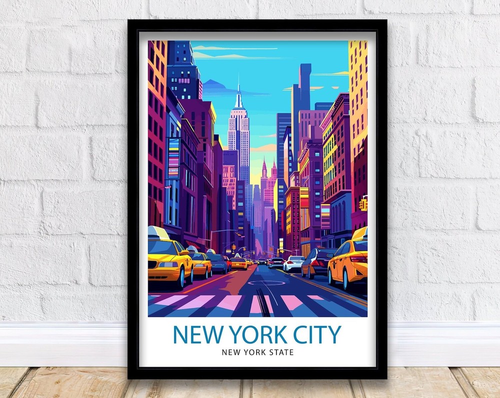 New York City Travel Print Wall Decor Wall Art New York City Wall Hanging Home