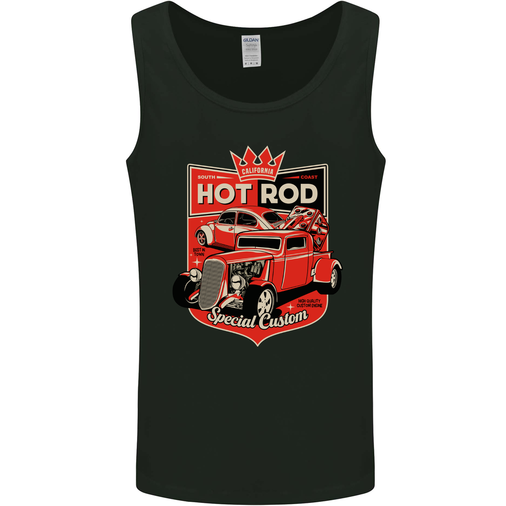 California Hot Rod Special Custom Mens Vest Tank Top