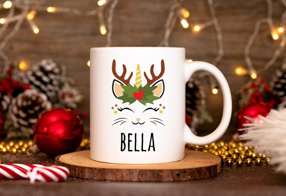 Personalized Christmas Mug Custom Reindeer Mug Mug Gift Funny Christmas Mug