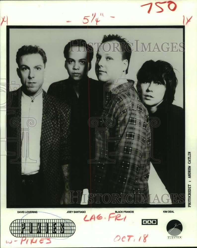1989 Press Photo Elektra Records recording artists Pixies. - nop62452