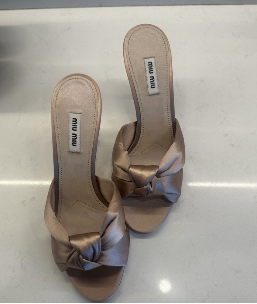 Miumiu Satin Kitten Heels Size 39