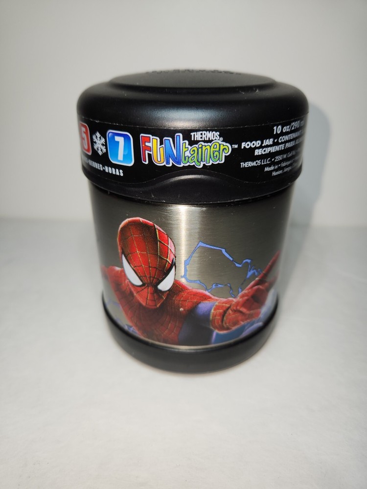 Thermos Funtainer Spiderman Marvel Vacuum Insulated Kids Food Jar 10 Oz