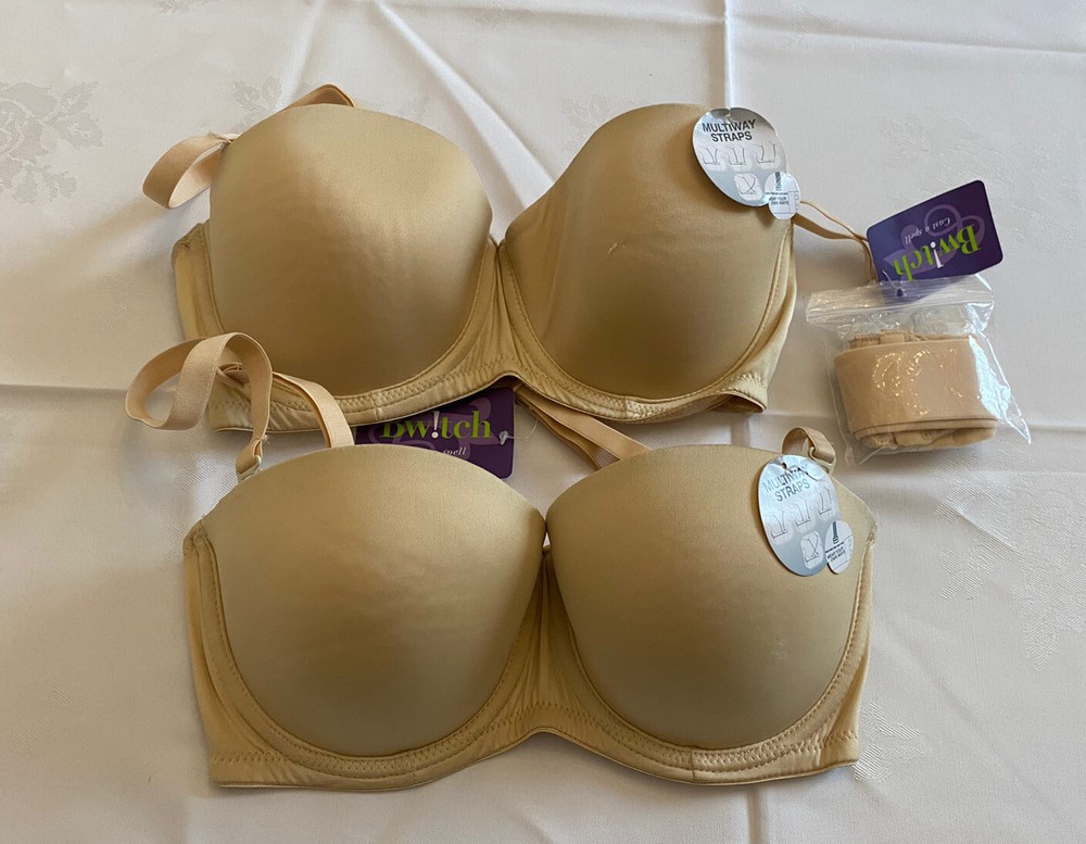 CLEARANCE SALE BWITCH LADIES WOMEN'S NUDE UNDERWIRED T-SHIRT BRA SIZE 32D 80cm-image