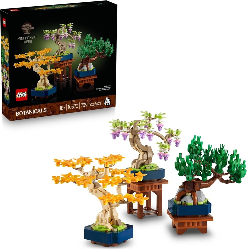LEGO Botanicals Mini Bonsai Trees Building Set - Artificial Bonsai Tree Building