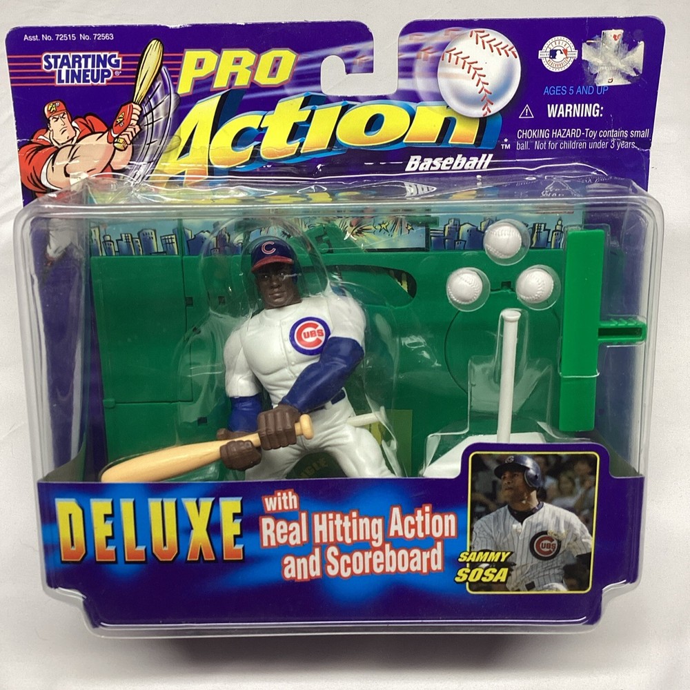 VINTAGE STARTING LINEUP PRO ACTION FIGURE 1999 SAMMY SOSA CHICAGO CUBS BASEBALL