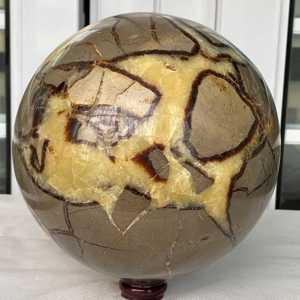 7880G Natural Turtle Back stone dragon crystal ball quartz mineral healing