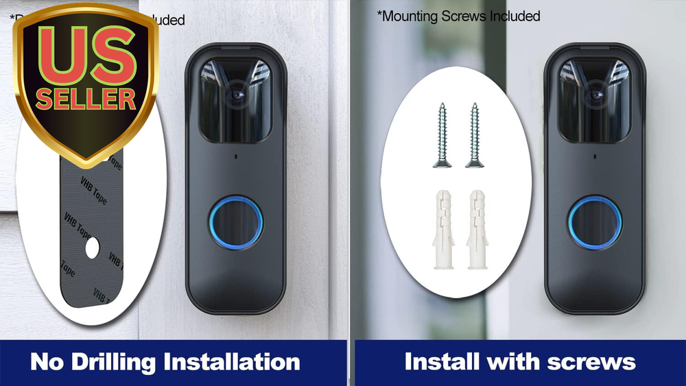 Blink Doorbell Mount,Compatible with Blink Doorbell Camera, No-Drilling Blink...