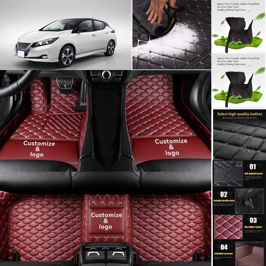 Nissan Leaf All-Weather Custom Floor Mats & Cargo Liner Waterproof