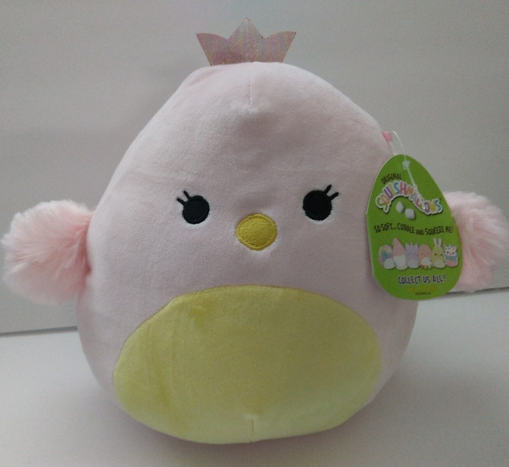 Squishmallows 2021 Easter 8” Pink Swan -Harmony Kellytoy New
