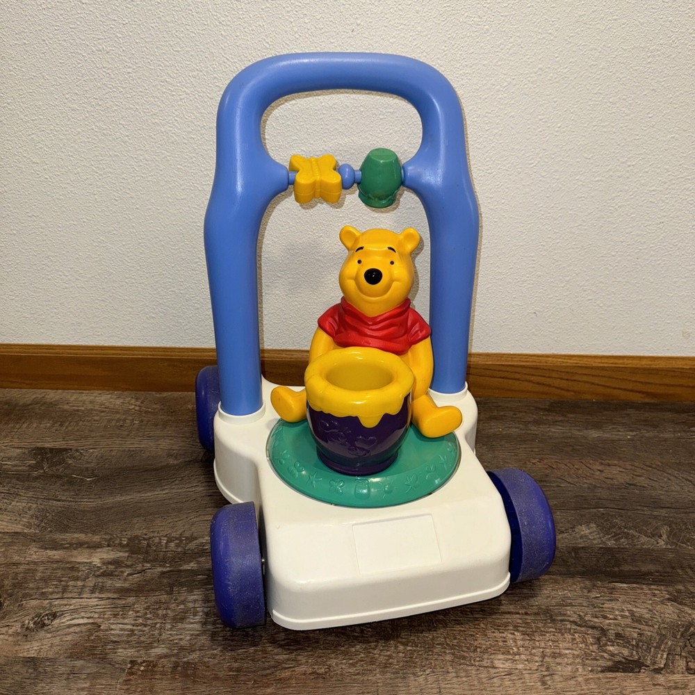 RARE Mattel Spinning Pooh Walker Push Toy Baby Winnie the Pooh VINTAGE 1997