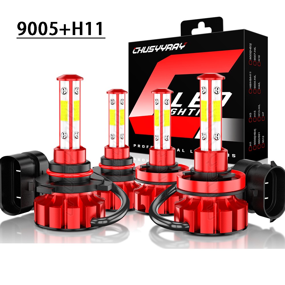 For RAM 1500 2500 3500 Big Horn Crew Cab Pickup 2019-2023 LED Headlight Bulbs