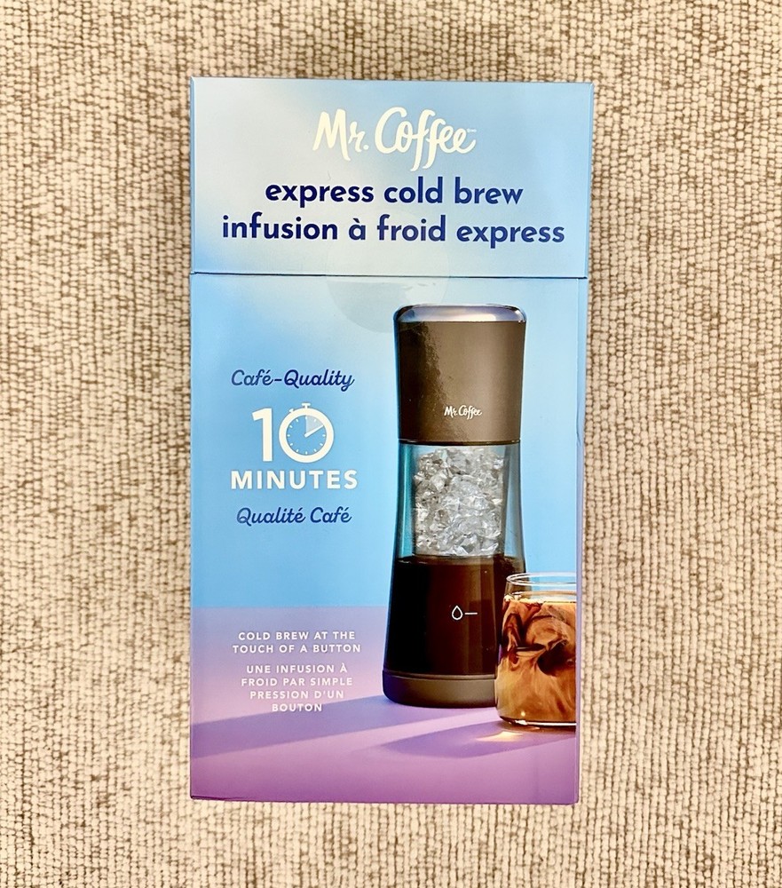 Mr. Coffee Express Cold Brew Coffee Maker, 10-Minute Cold Brew Coffee, Sake
