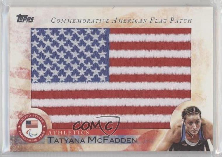 2012 Topps US Olympic Team and Hopefuls Tatyana McFadden #FLP-TM Rookie Patch RC