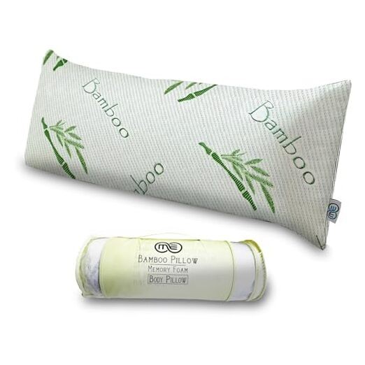 Full Rayon Bamboo Memory Foam Body Pillow for Side Sleepers-image