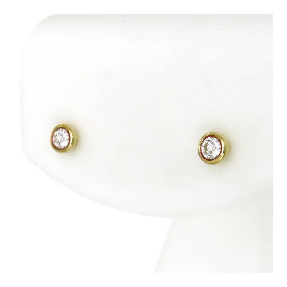 Tiffany By The Yard 18K Gold Unisex Earrings Pre-Owned TIFFANY Co