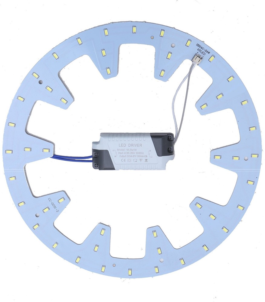 1-Pack 24W LED Circular Panel Ceiling Light Fixture 5730 SMD Annular Round