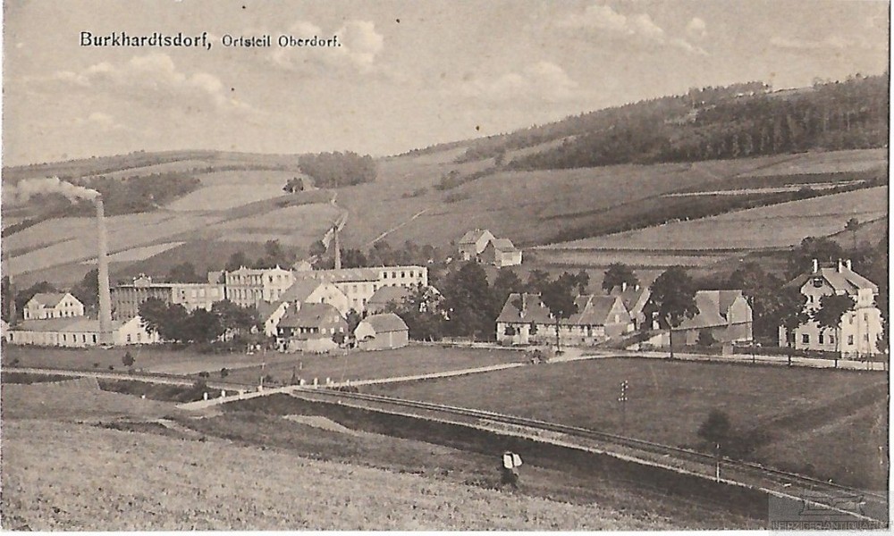 Postcard Burkhardtsdorf. district Oberdorf. circa 1906, postcard. Serial No, Circa 1906