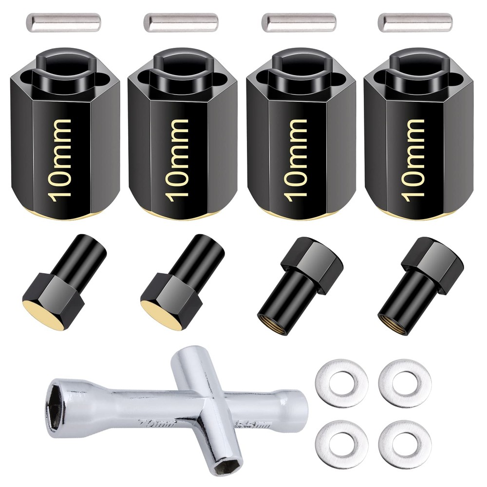Brass Hex Extension for TRX4M Upgrades Parts Extended Wheel Hex Hubs Extender...