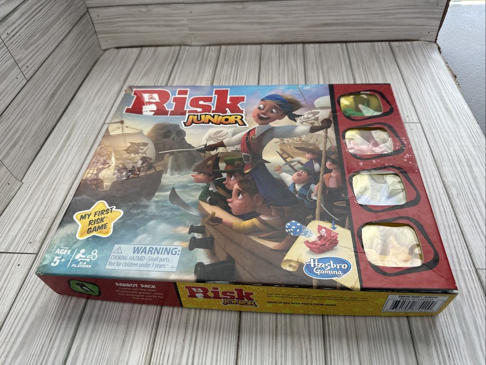 Risk Game Junior edition strategy board game by Hasbro Gaming 2-4 players age 5+