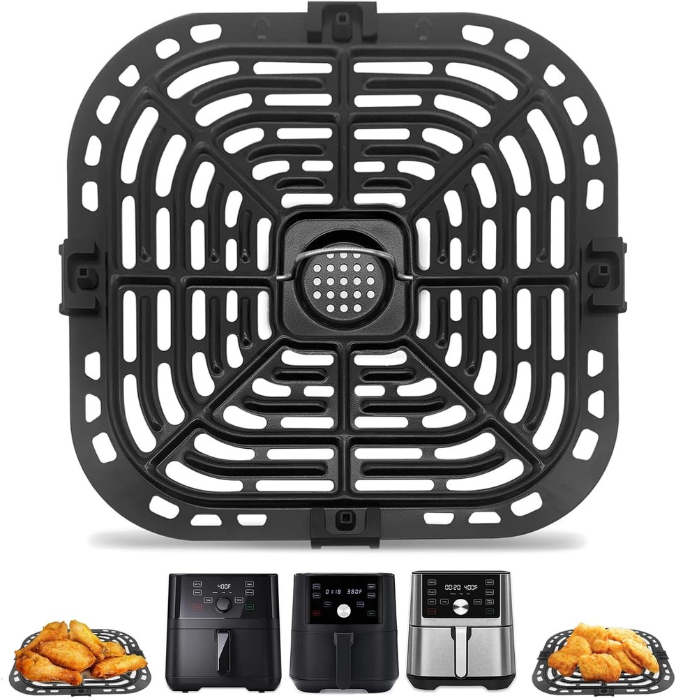 GCQ Air Fryer Replacement Tray Compatible with Instant Pot Vortex 6-in-1 6QT Gourmia GAF Models